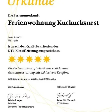 Kuckucksnest Апартаменты Лар